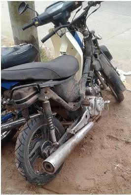 Encuentran una moto abandonada Encuentran una moto abandonada