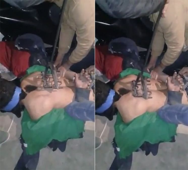 Marcaron con fierro caliente en la espalda a presunto ladrón 