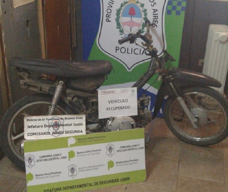 Encontraron una moto robada