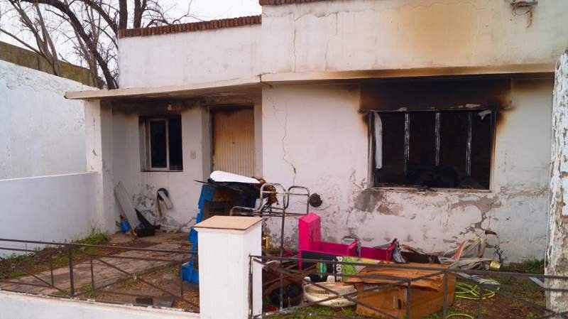 Una vivienda chivilcoyana con importantes daños por un incendio