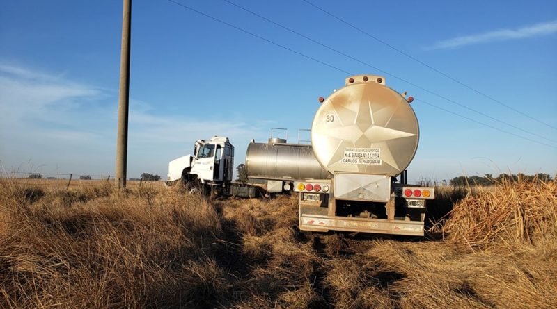 Un camionero linqueño protagonizó un choque en cercanías de Ameghino