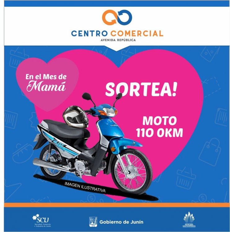 El Centro Comercial de Avenida República sorteará una moto por el Día de la Madre