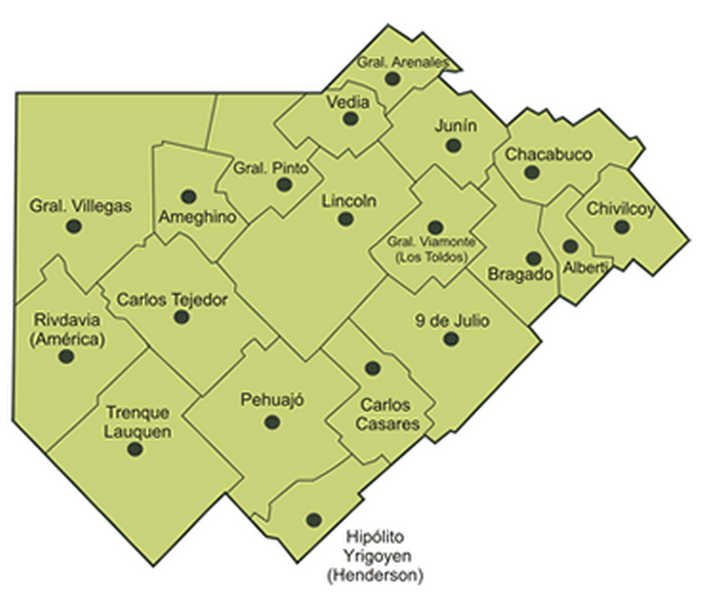 Salvo Carlos Tejedor, Cambiemos logró retener todas las intendencias de la Cuarta