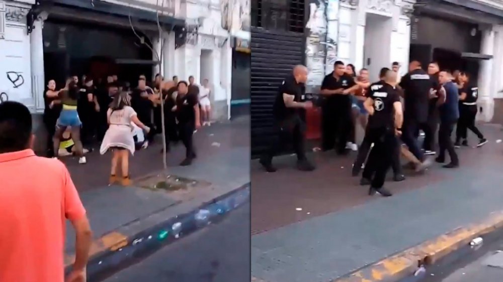 Brutal agresión de patovicas a mujeres a la salida de un boliche en Flores