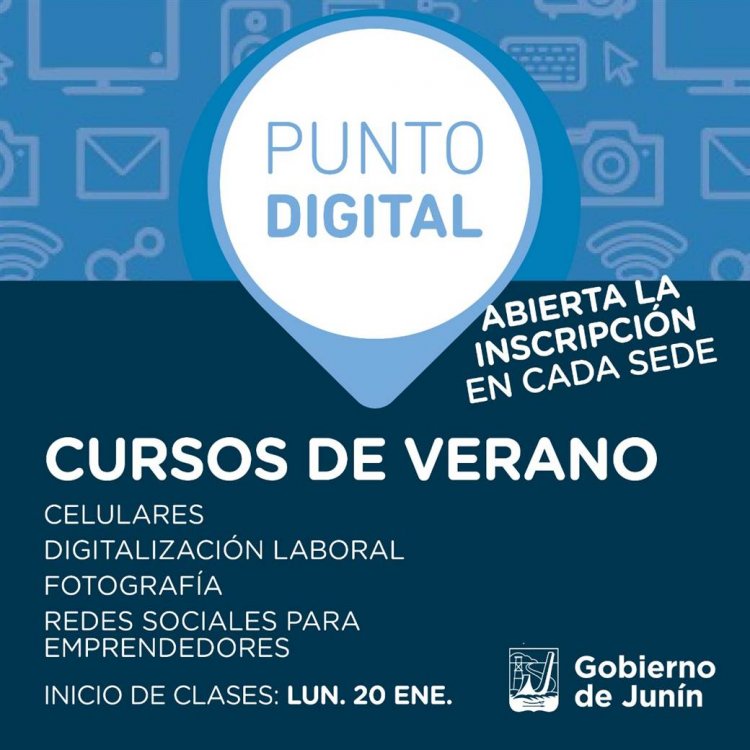 Invitan a participar de los cursos de verano en el JAB y Punto Digital