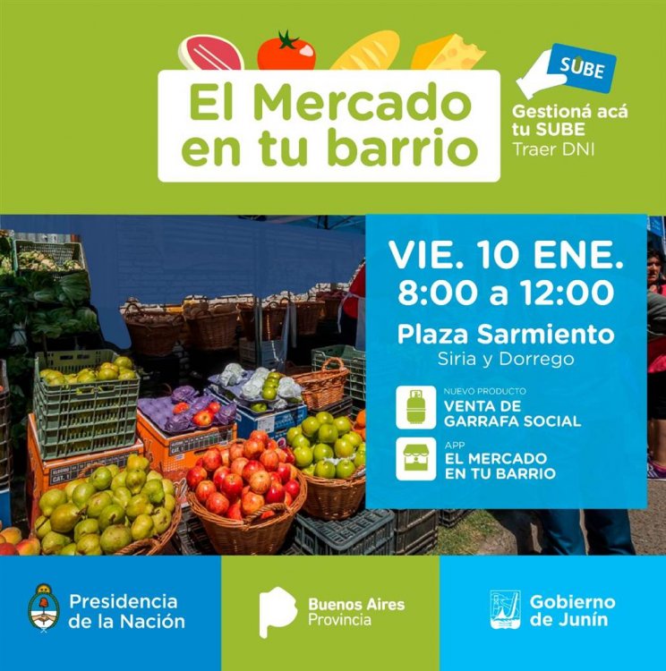 Hoy hay una nueva edición del Mercado en tu Barrio