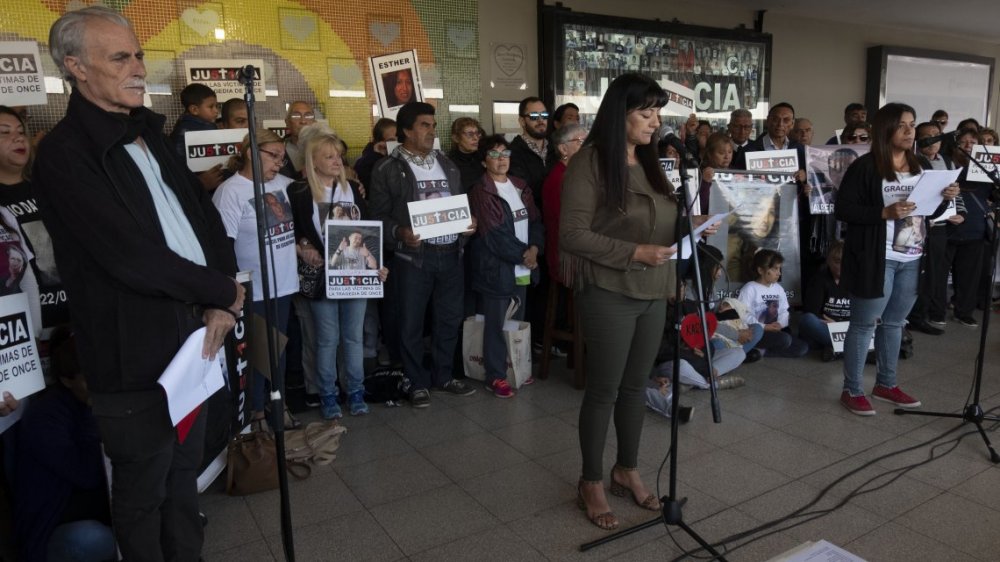Los familiares de las víctimas realizaron un acto a ocho años de la tragedia de Once