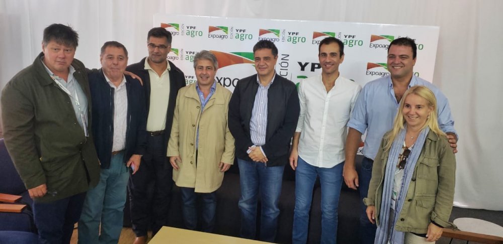 Petrecca estuvo presente en ExpoAgro para recorrer la muestra y mantener una importante serie de reuniones
