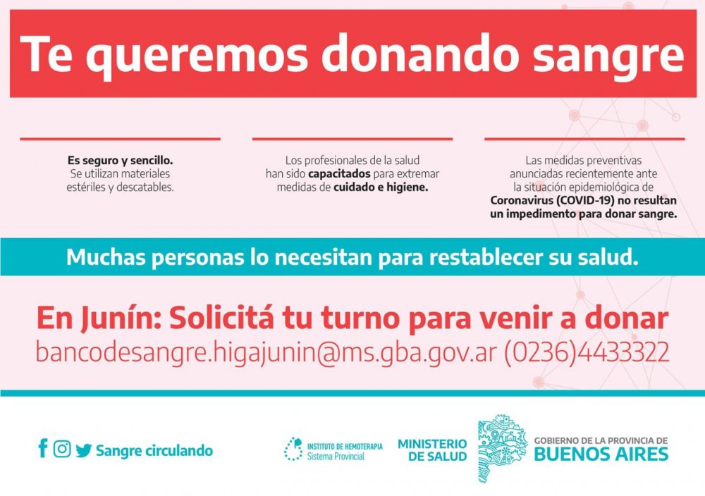Desde el HIGA promueven una campaña para donar sangre