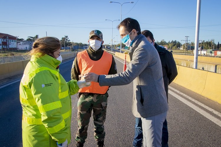 Petrecca destacó el trabajo de las fuerzas de seguridad en los controles en los accesos