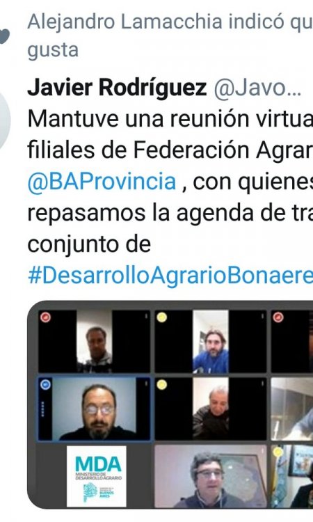 Filiales de FAA tuvieron una reunión virtual con el ministro Rodríguez