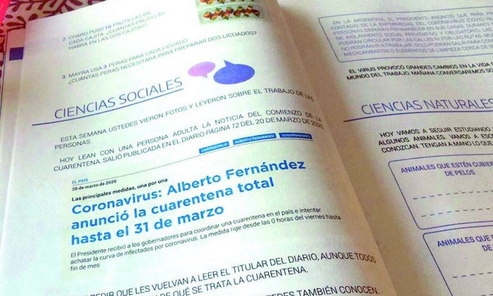 Denuncian que los cuadernillos educativos tienen un alto contenido político