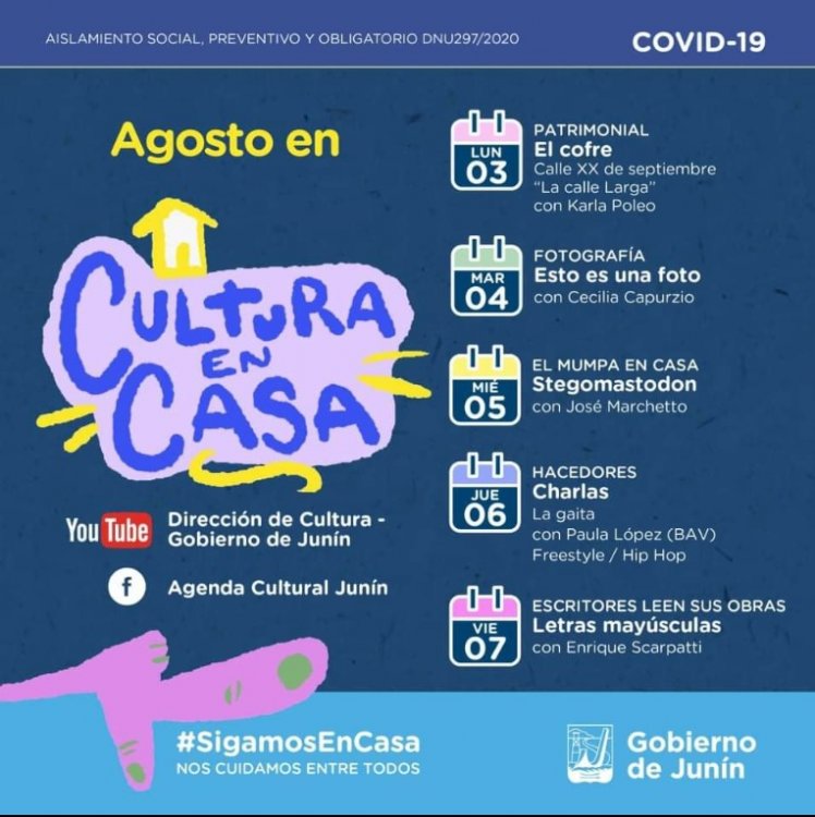 Propuestas culturales para disfrutar desde la casa