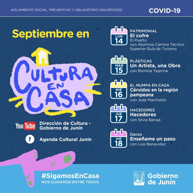 Nuevas propuestas para el programa Cultura en Casa
