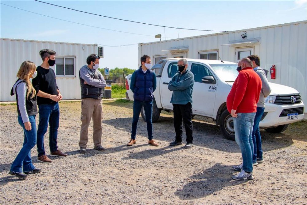 Petrecca observó los trabajos en Ruta Nacional 7