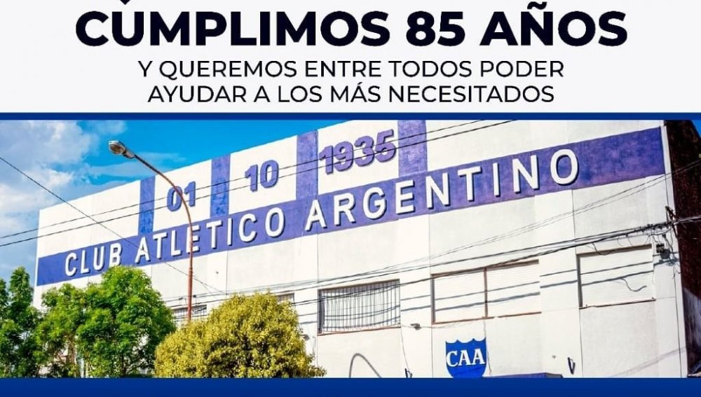 Argentino festeja sus 85 años con una acción solidaria