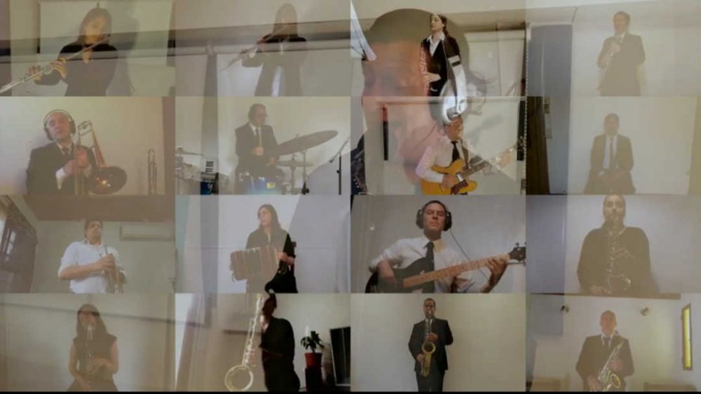 La Banda de Música del SPB presentó un tango junto al cantante Jorge Vázquez