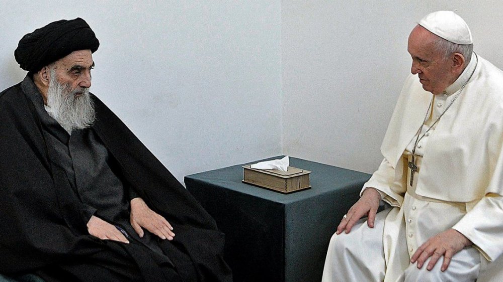 El Papa se reunió con el gran ayatollah Ali al-Sistani en Irak