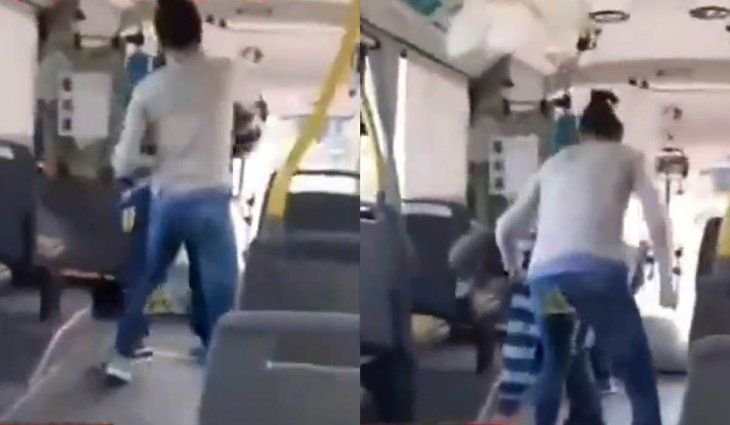 Encontró a su abusador en el colectivo y lo bajó a los golpes
