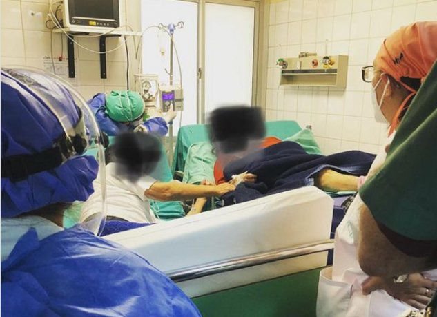 La foto trágica que describe el drama que se vive en los hospitales de todo el país