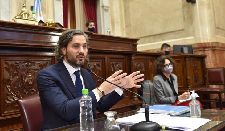 Santiago Cafiero en el Senado: deberán 