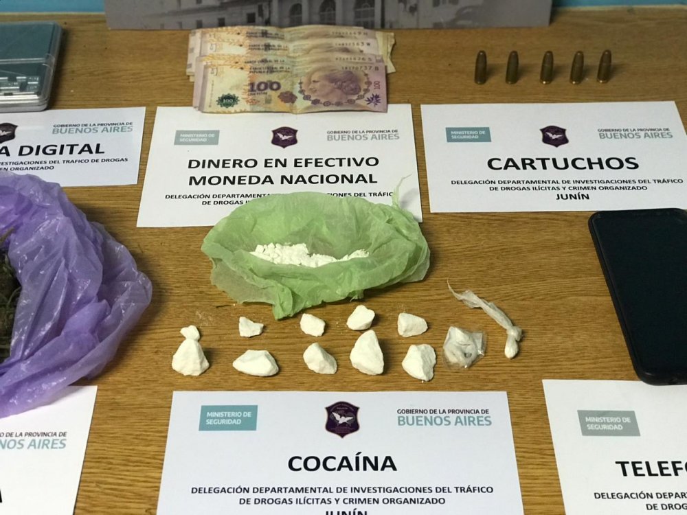 Allanamiento por venta de drogas en Junín