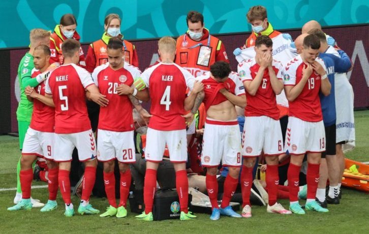 Eriksen sigue internado y afirman que está de buen humor