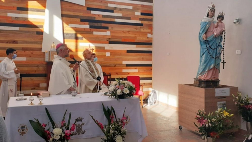 Entronizaron la imagen réplica de la Virgen de San Nicolás en Junín