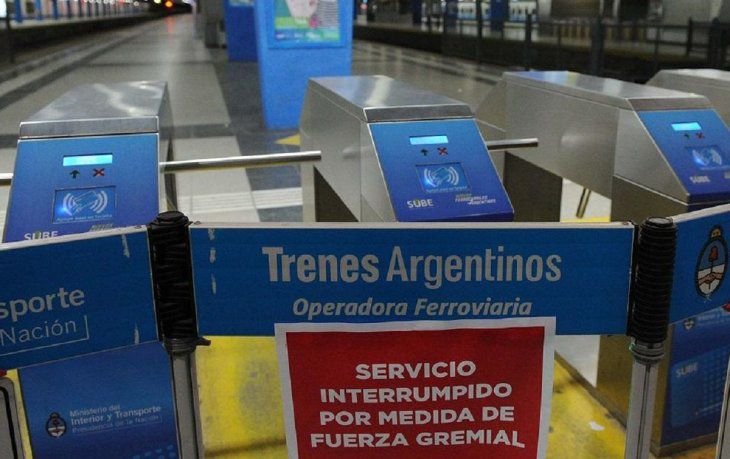 Paro de trenes: el jueves no habrá servicio por un reclamo salarial