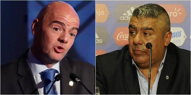 Gianni Infantino ya está en Argentina y este lunes se reúne con Chiqui Tapia