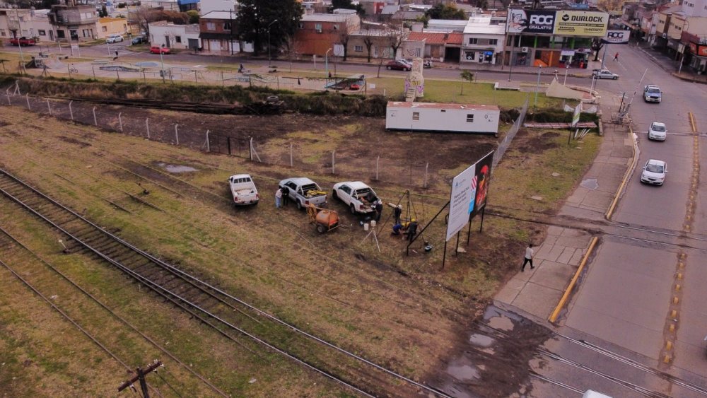 Comenzaron los trabajos del Paso Bajo a Nivel en Junín