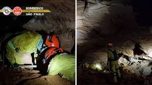 Brasil: quince bomberos atrapados bajo tierra por el desmoronamiento de una gruta