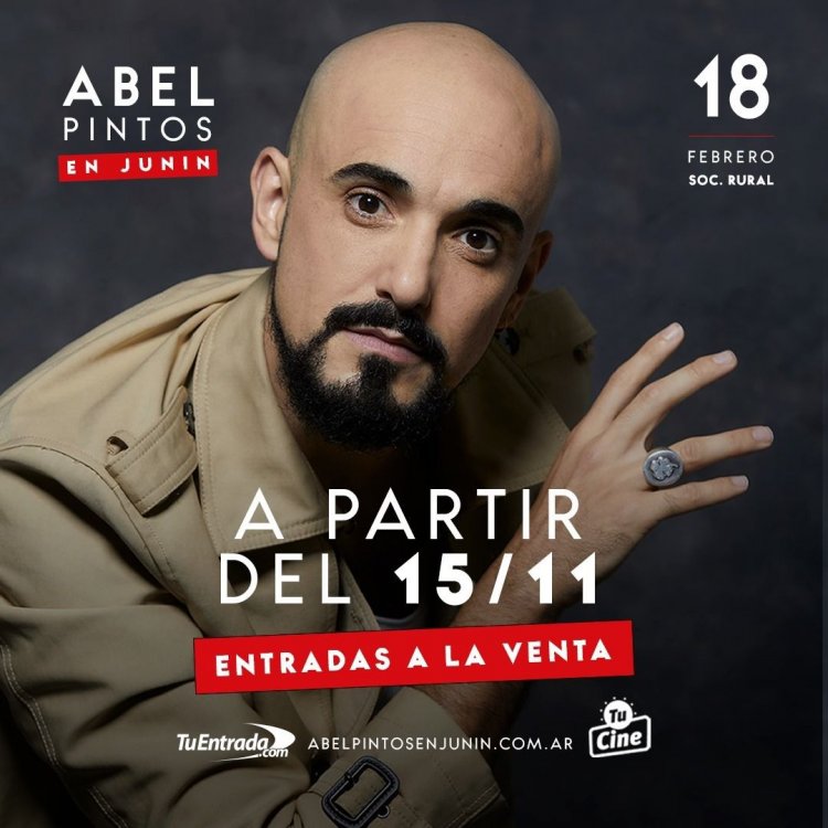 Abel Pintos en Junín comienza la venta de entradas