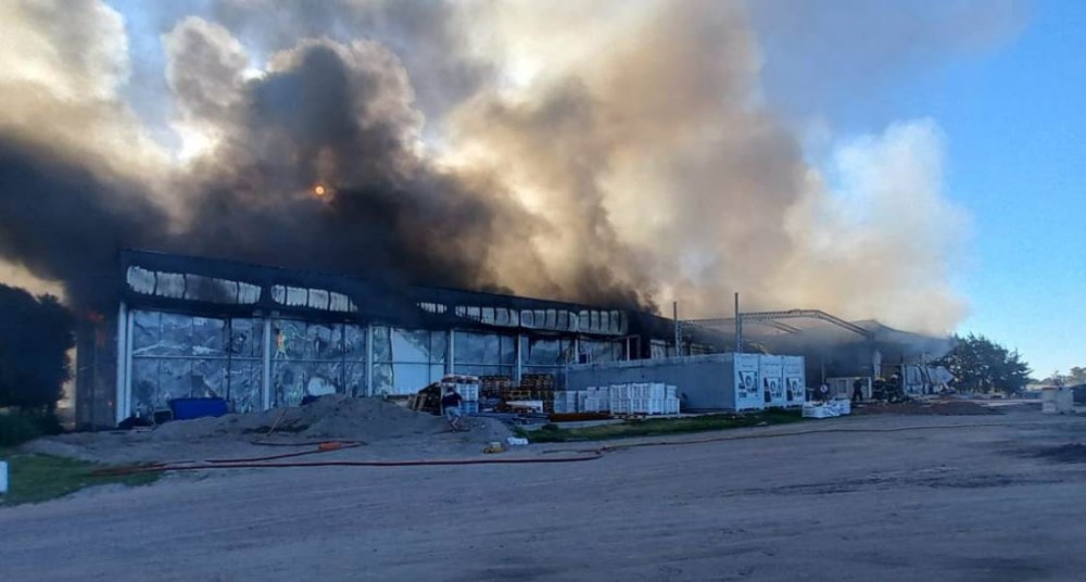  9 de Julio: Pérdidas totales tras incendio en fábrica de lácteos