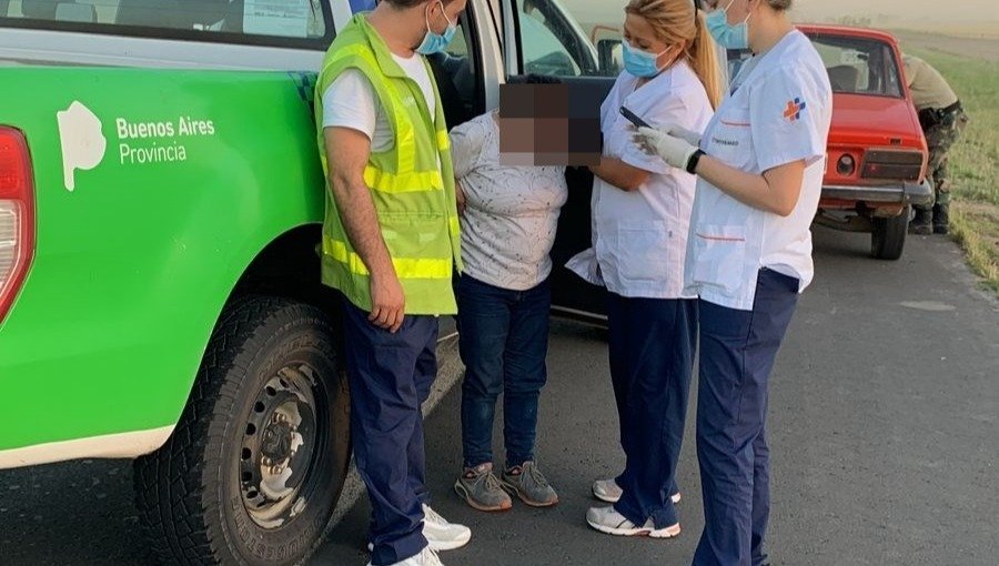 Brutal agresión sufrió una mujer de parte de su pareja a la que abandonó en plena ruta 7
