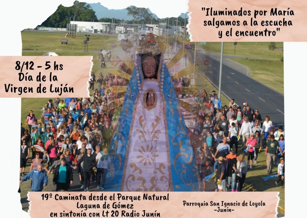 19° peregrinación en honor a la Virgen desde la Laguna