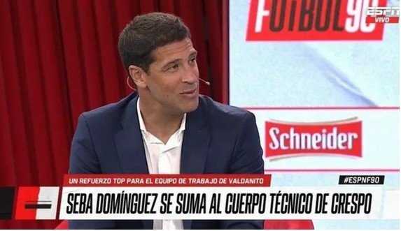 Sebastián Domínguez deja la TV y se suma a un cuerpo técnico