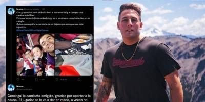 A nene víctima de bullying le arruinaron su camiseta de River y Palavecino le regaló una nueva