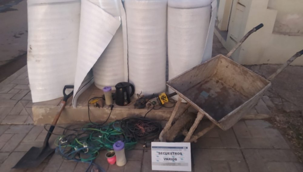 Esclarecieron un robo en una obra en construcción de Agustín Roca