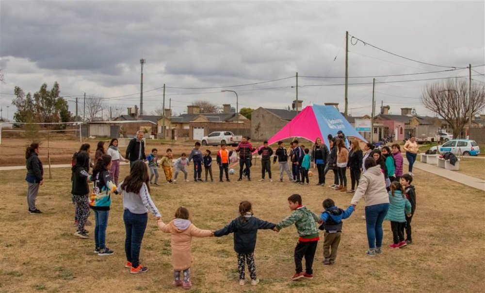 Los chicos del “Hogar Feliz” disfrutaron de una jornada de juegos y actividades por el Día del Niño