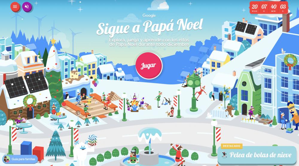 Navidad: seguí en vivo el recorrido de Papá Noel en Santa Google Tracker