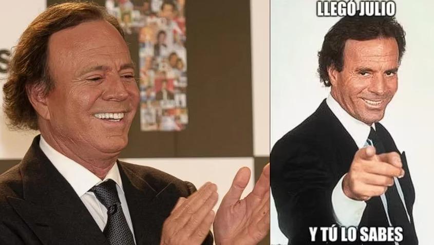 A Julio Iglesias los memes con su cara le parecen divertidos: “No sé quién empezó con eso”