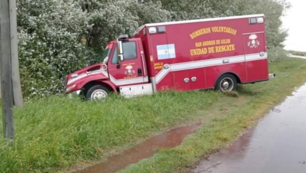 Bomberos sufrieron un grave accidente en Ruta Nacional 7