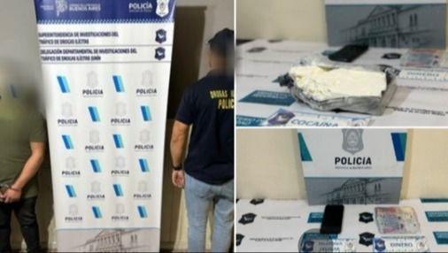 Juninense detenido con un ladrillo de "clorhidrato de cocaína" con el logo de un cartel narco Peruano