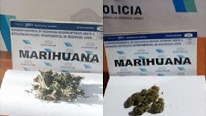Aprehendidos en la vía pública por consumo de marihuana