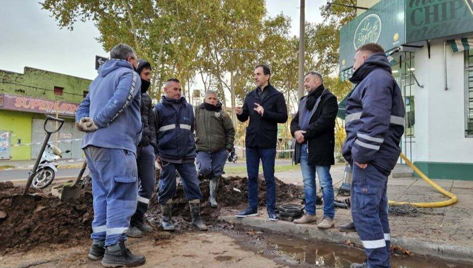 Petrecca ratificó que casi todos los vecinos de Junín tienen agua y cloacas en sus domicilios