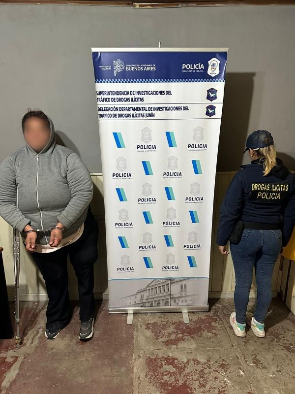 Pareja aprehendida en allanamientos por comercialización de estupefacientes en inmediaciones al barrio "La celeste" de Junín