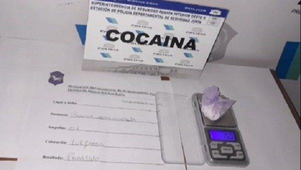 Fue aprehendido en un control policial con cocaína y una gran cantidad de dinero