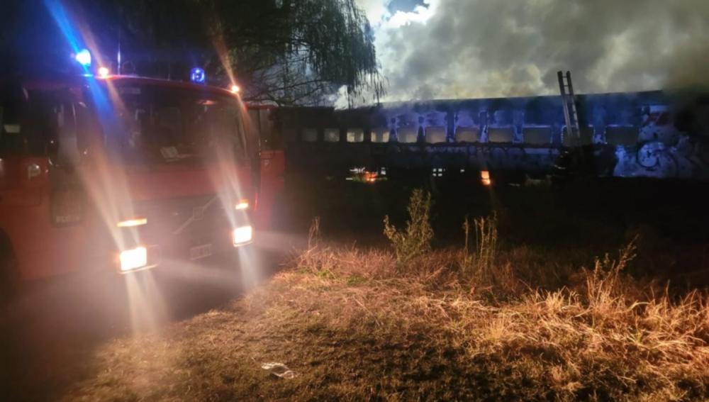 Se incendió un vagón en el predio ferroviario