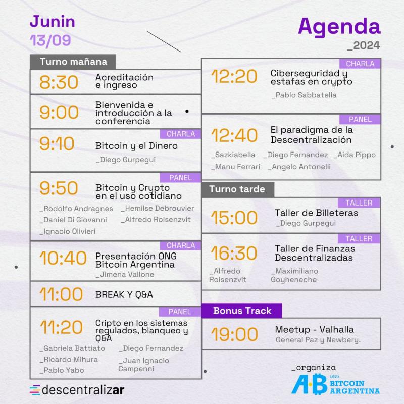 La ciudad de Junín recibirá a Descentralizar: el evento gratuito sobre Bitcoin y Criptoeconomía abierto a todo el público